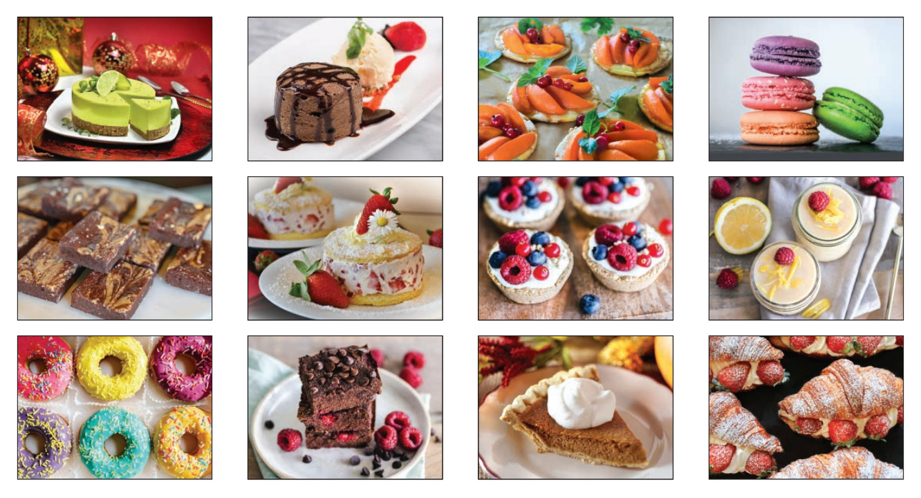 Just Desserts Spiral Calendar | ValueCalendars.com