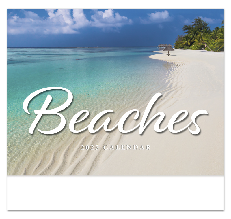2024 Beaches Promotional Wall Calendar 107/8" x 18" Customized