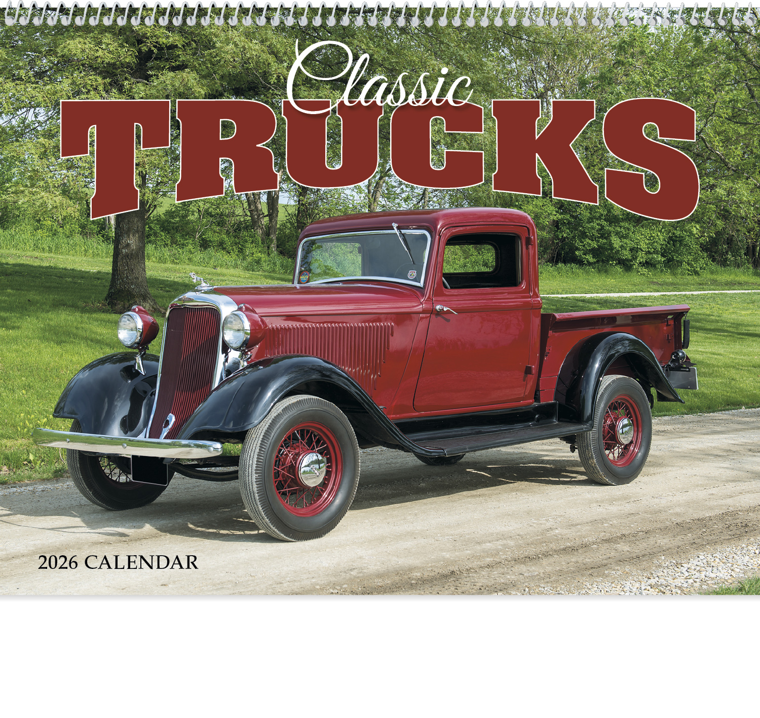 2024 Classic Trucks (Spiral) Wall Calendar 107/8" x 18" Custom