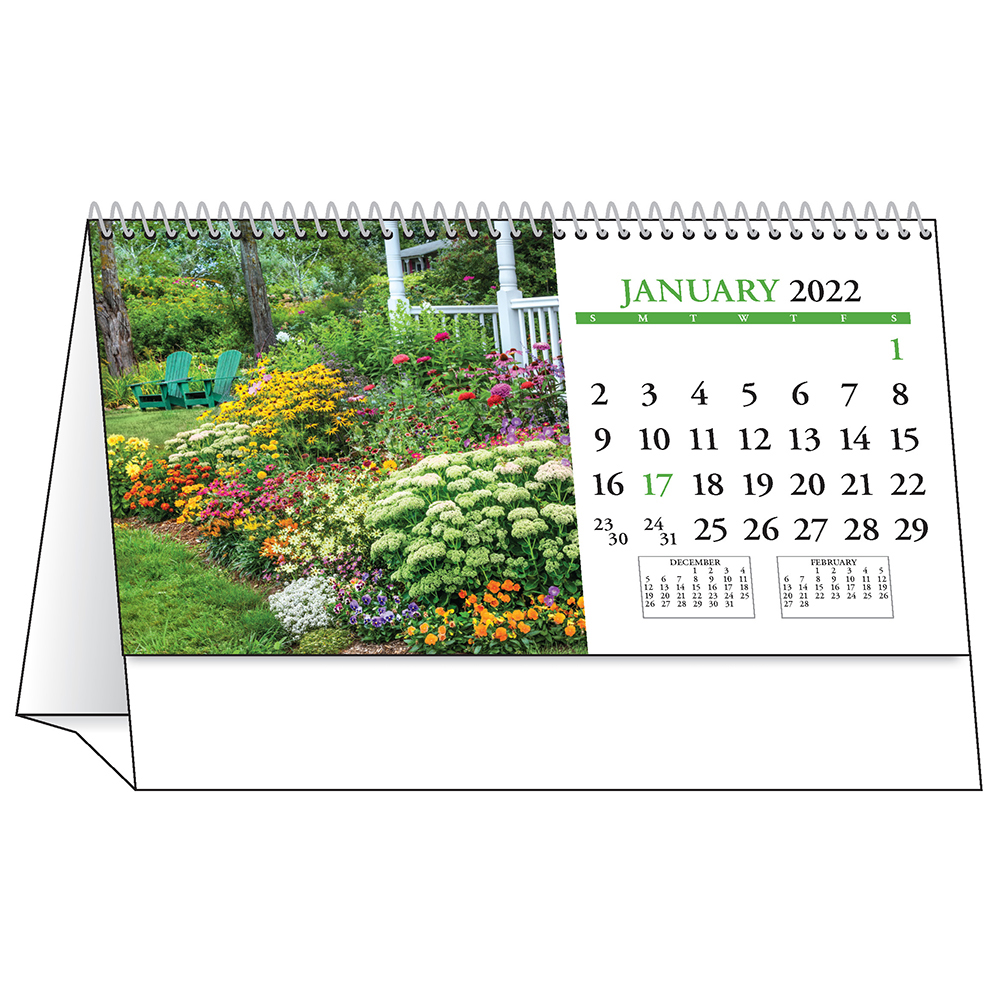 Gardens Desk Tent Calendar