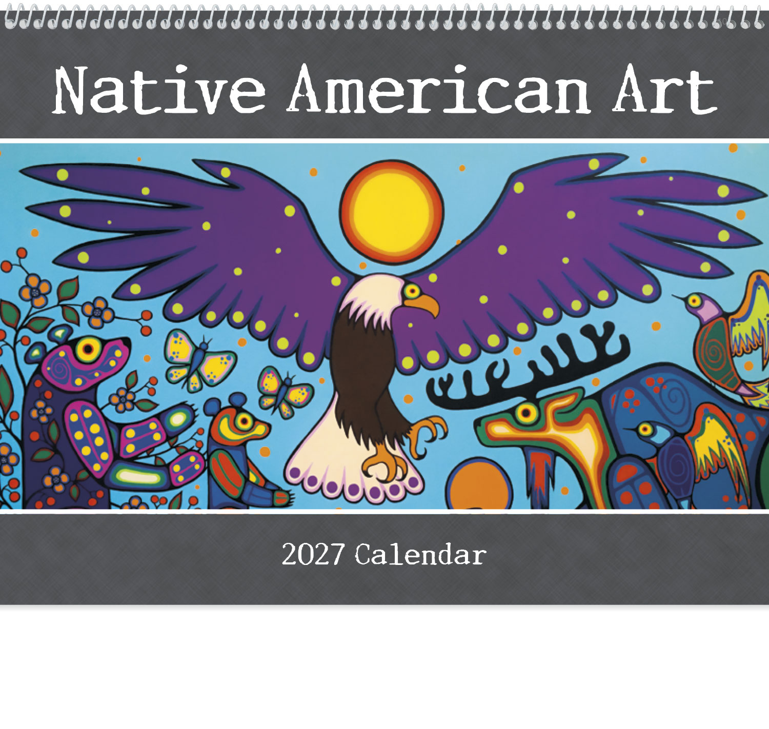 2024 Native American Art Calendar 11 X 19 Imprinted Spiral Bound 