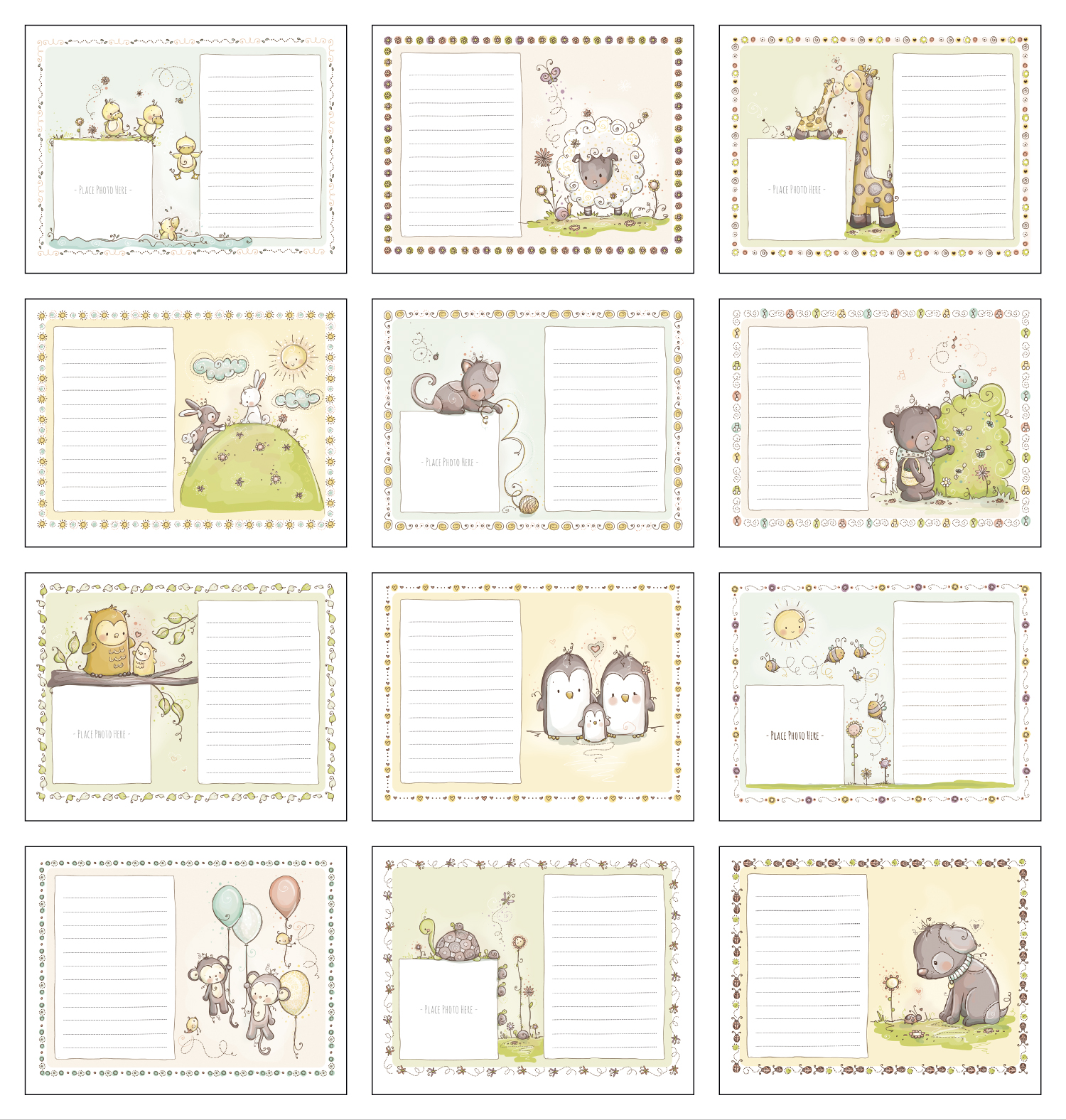 Baby's First Year Calendar 11" X 19" Imprinted Spiral Bound; Drop Ad