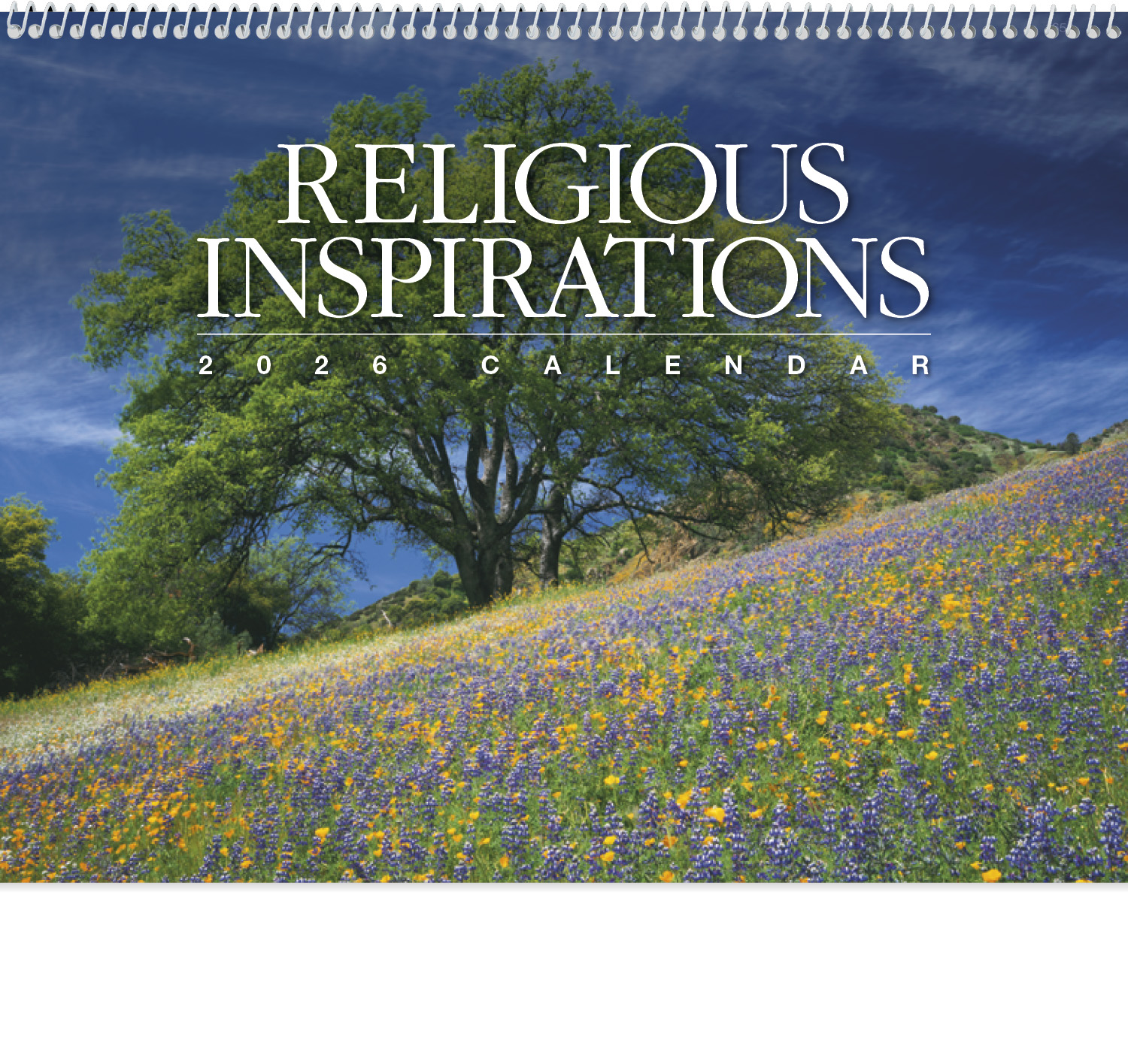 2024 Religious Inspirations Calendar | 11" X 19" Imprinted Spiral Bound