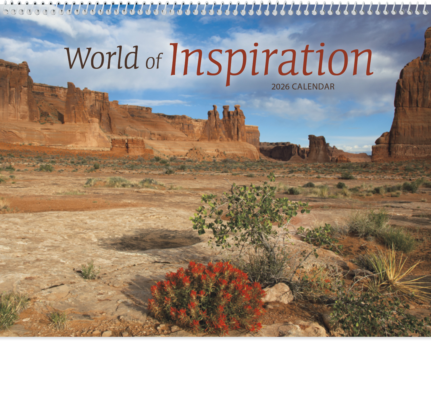 2024 World of Inspiration Calendar 11" X 19" Imprinted Spiral Bound