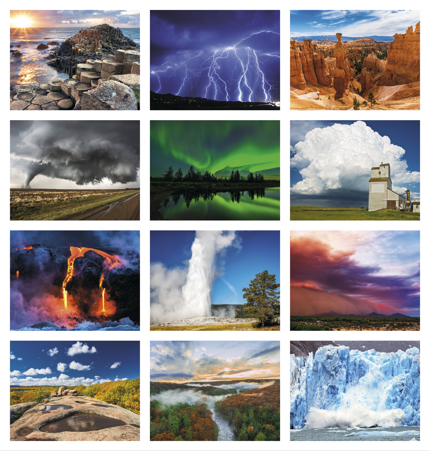 2025 Forces of Nature Calendar (1705) 11" X 19" Imprinted Spiral