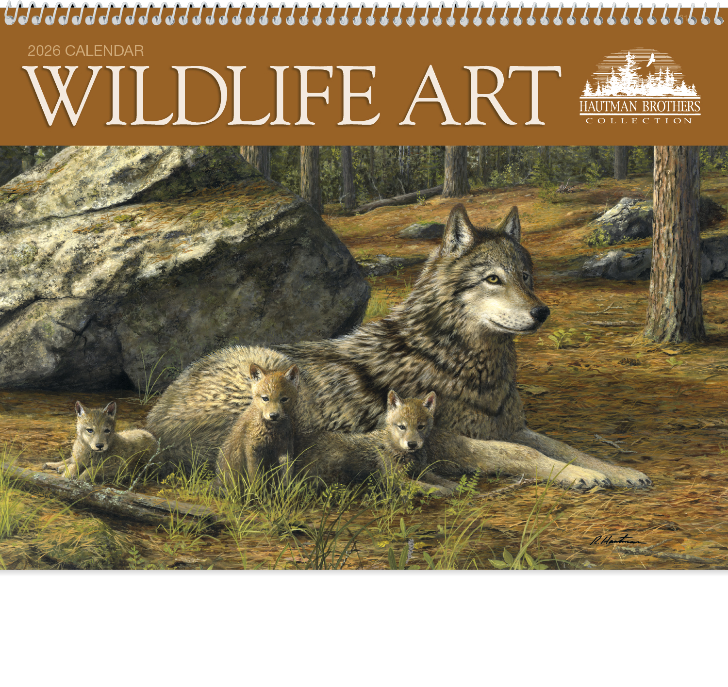 2025 Wildlife Art by the Hautman Brothers Calendar 11" X 19