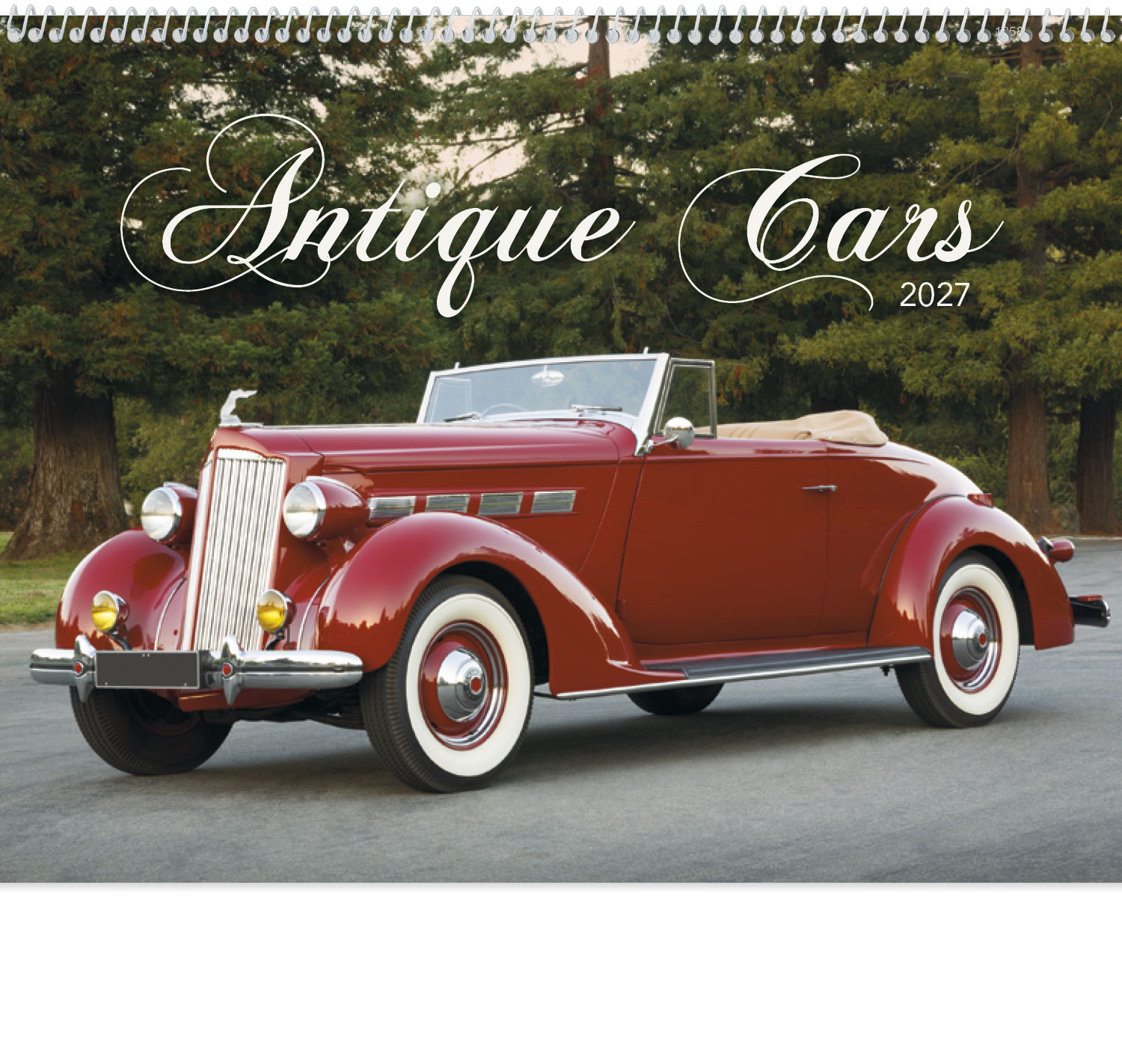 2023 Antique Cars Calendar 1858 11 X 19 Imprinted Spiral Bound 