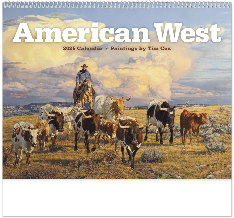 2023 American West by Tim Cox Calendar 11" X 19" Imprinted Spiral