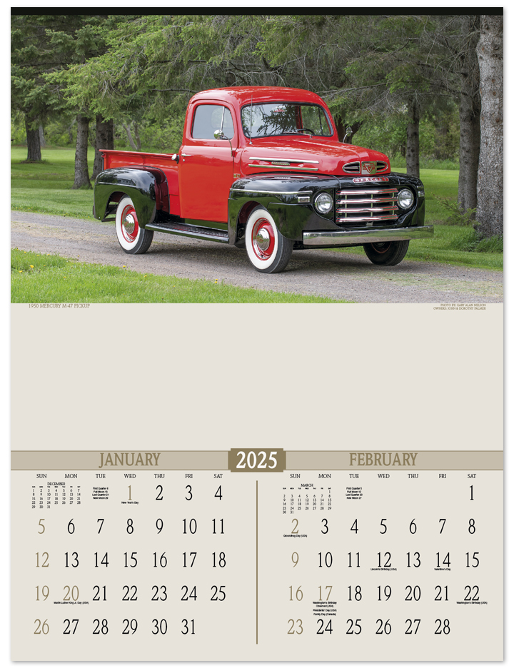 2024 Antique Trucks (6Sheet) Calendar 17" x 23" Imprinted 6Sheet