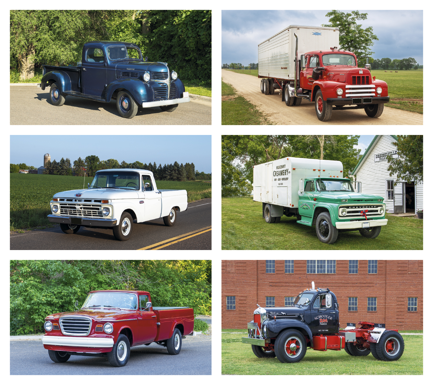 2024 Antique Trucks (6Sheet) Calendar 17" x 23" Imprinted 6Sheet