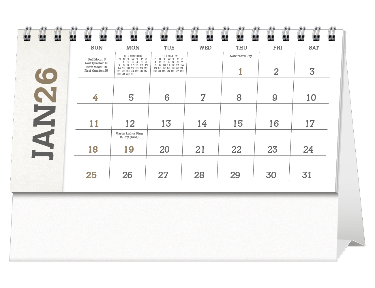 2024 American Splendor Desk Calendar 6" x 41/2" Imprinted Tent Style
