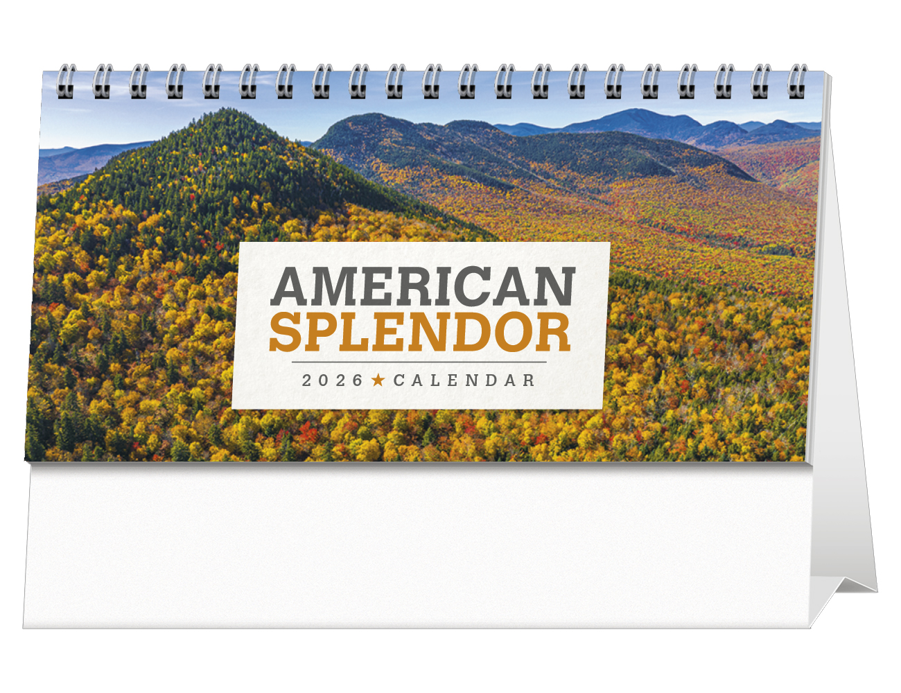 2024 American Splendor Desk Calendar 6" x 41/2" Imprinted Tent Style