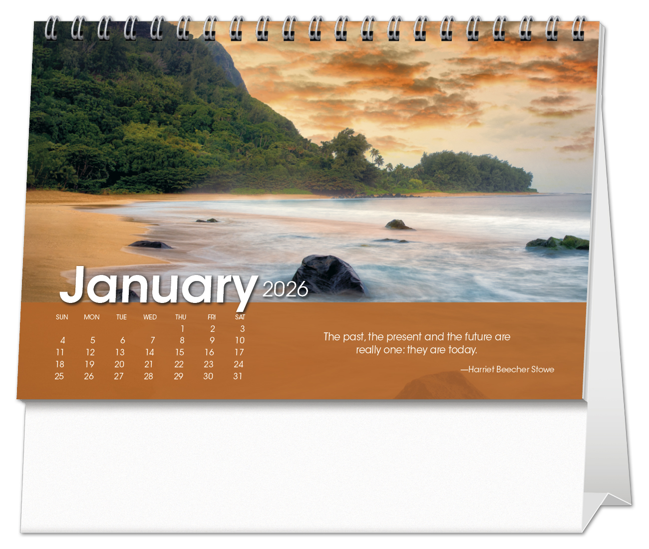 2024 Scenic Moments Large Desk Calendar 71/2" x 61/2" Imprinted