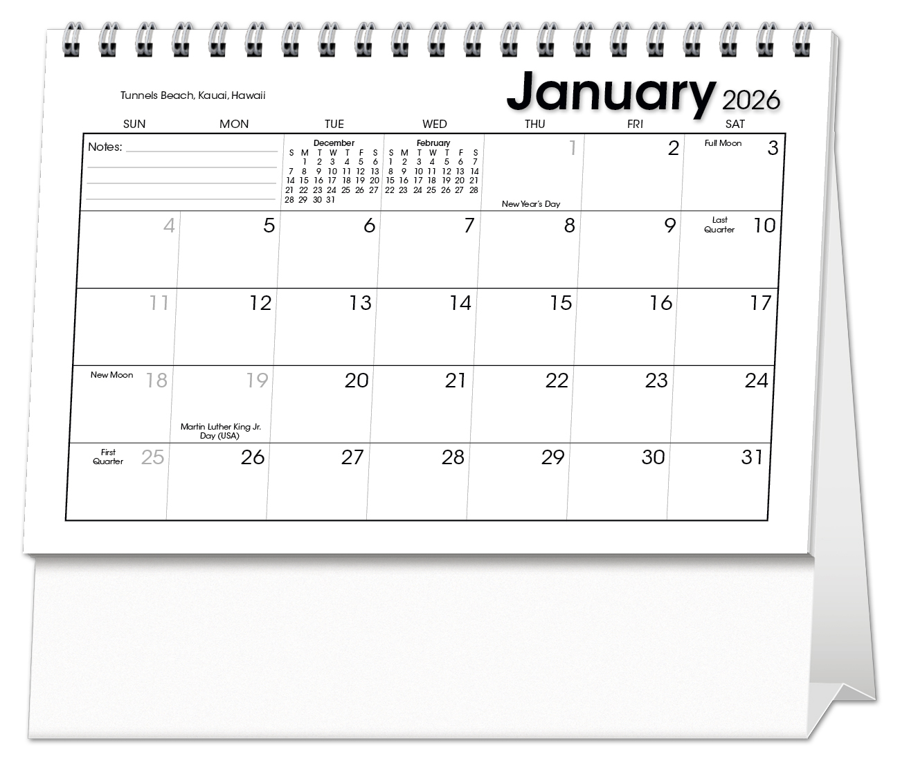 2025 Scenic Moments Large Desk Calendar 71/2" x 61/2" Imprinted