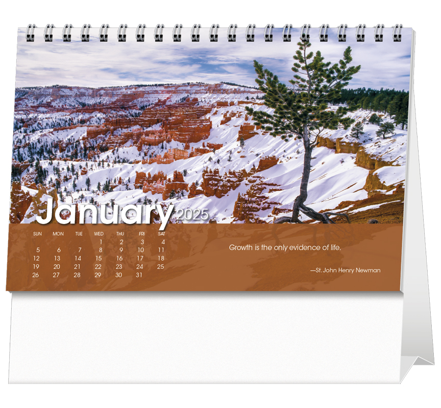 2024 Scenic Moments Large Desk Calendar 71/2" x 61/2" Imprinted
