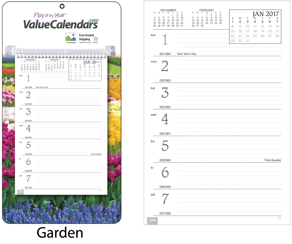 2017 Weekly Memo Board, Image Calendar | 7
