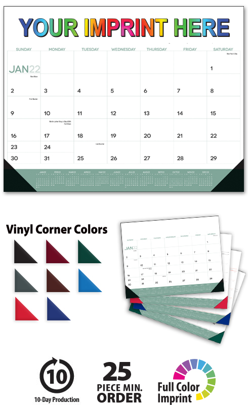 2022 Modern Desk Pad Calendar 22 x 17 Full Color Deskpad Calendars