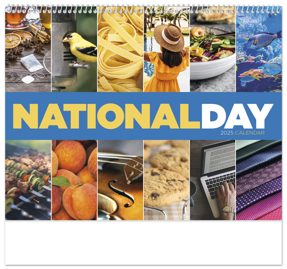 2024 National Day (Spiral) Calendar 11" X 19" Imprinted National