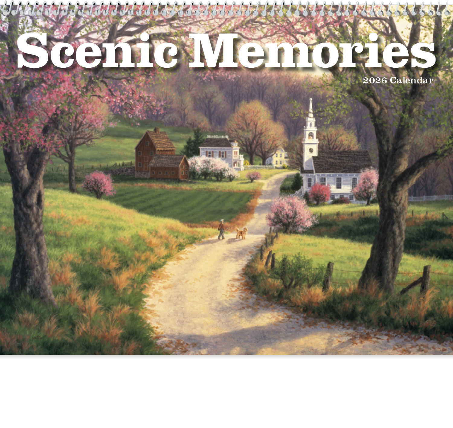 2025 Scenic Memories (Spiral) Calendar 11" X 19" Imprinted Spiral