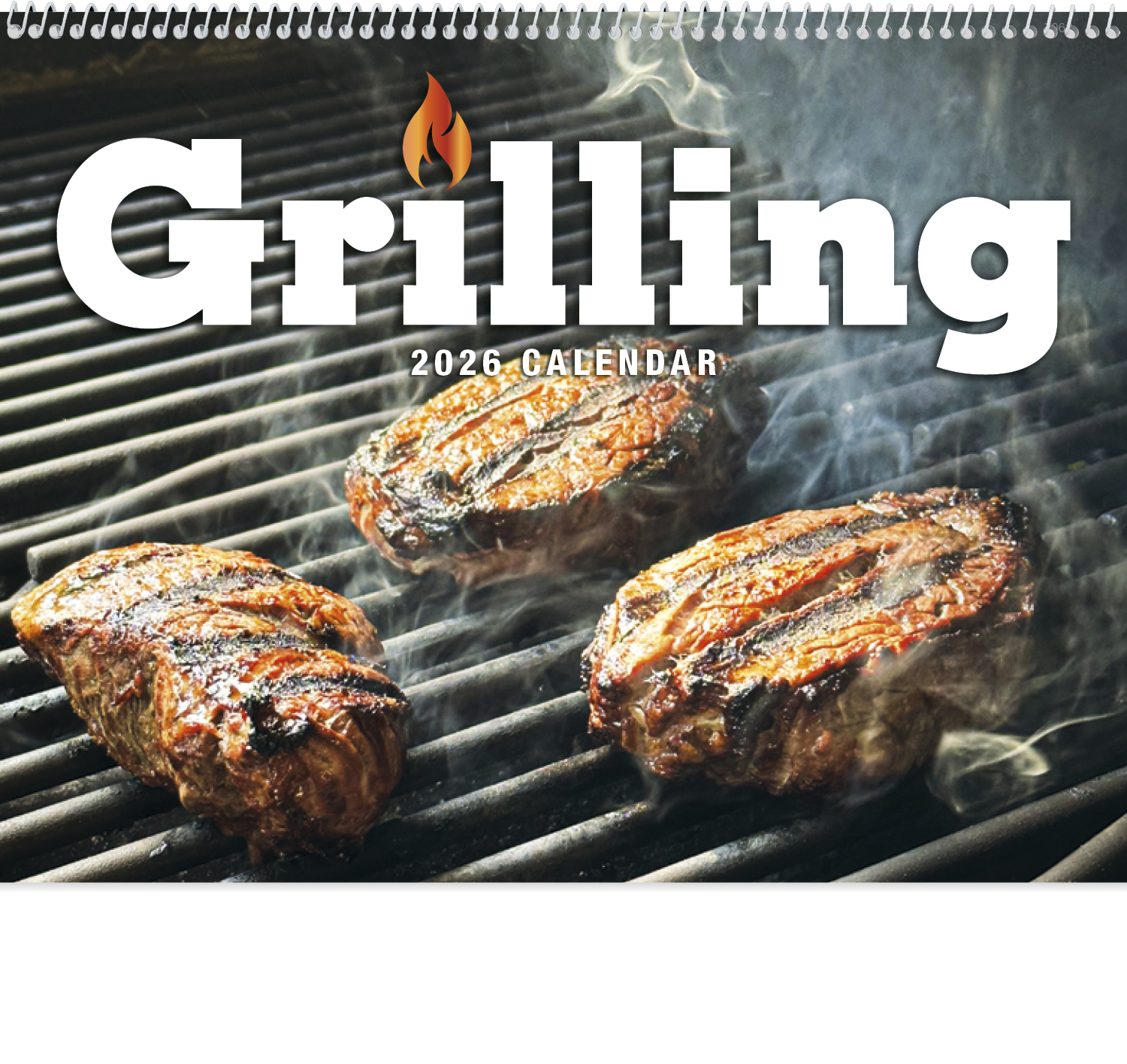 2024 Grilling (Spiral) Calendar 11" X 19" Imprinted Spiral Bound