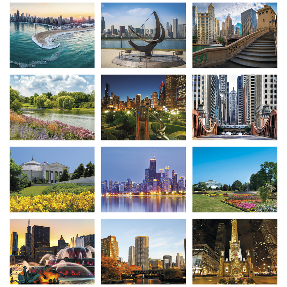 Chicago Spiral Wall Calendar