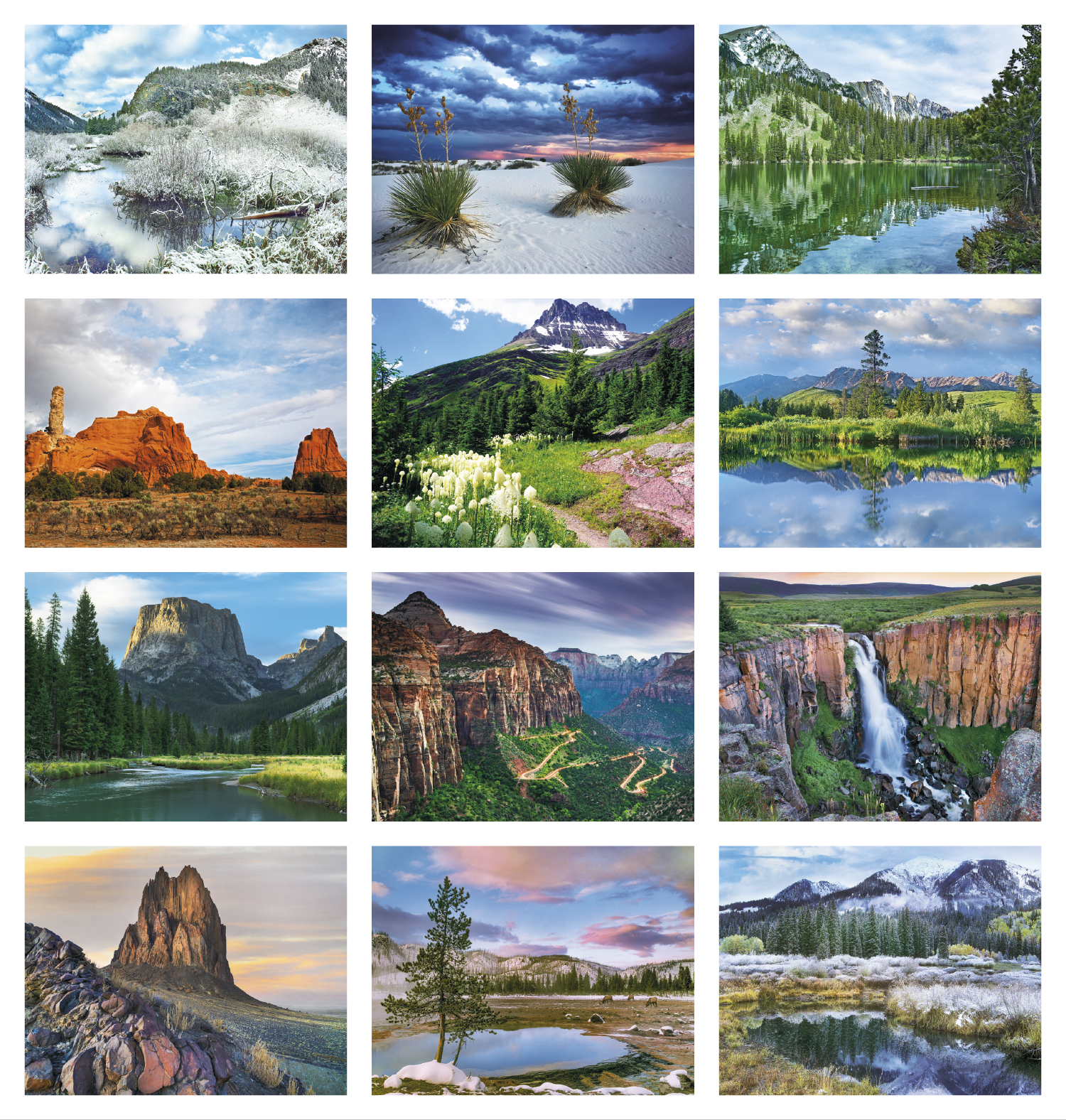 Rocky Mountains Spiral Wall Calendar