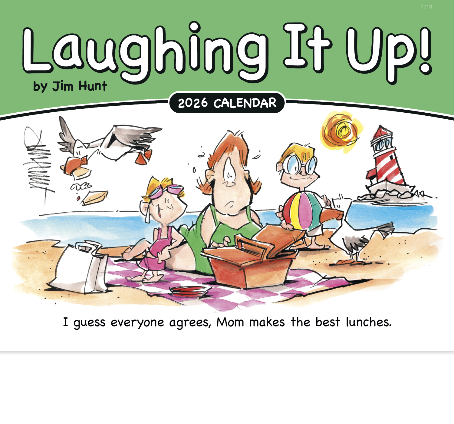 2025 Laughing it Up! Calendar 11" X 19" Imprinted Staple Bound; Drop