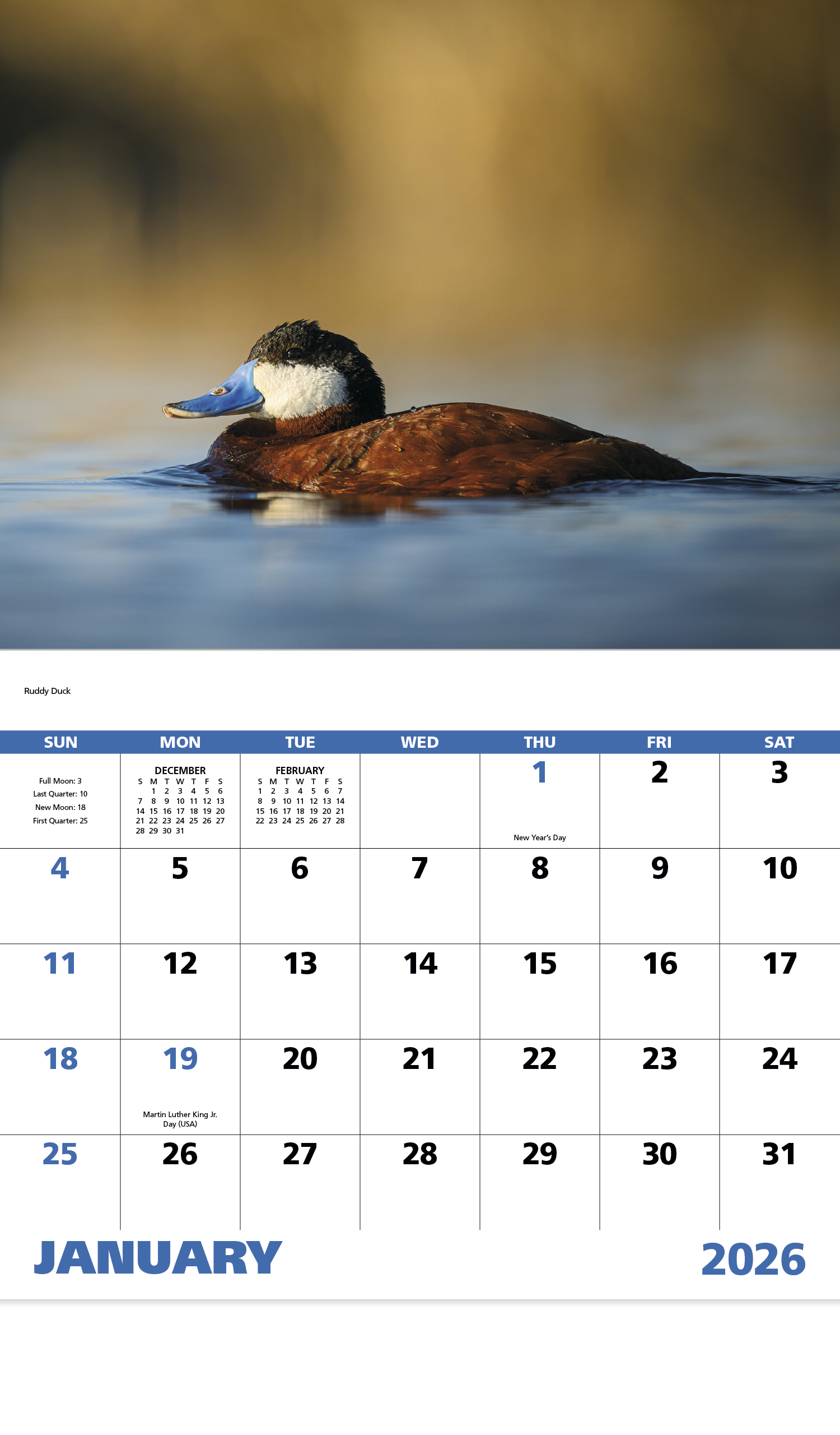 Waterfowl Calendar