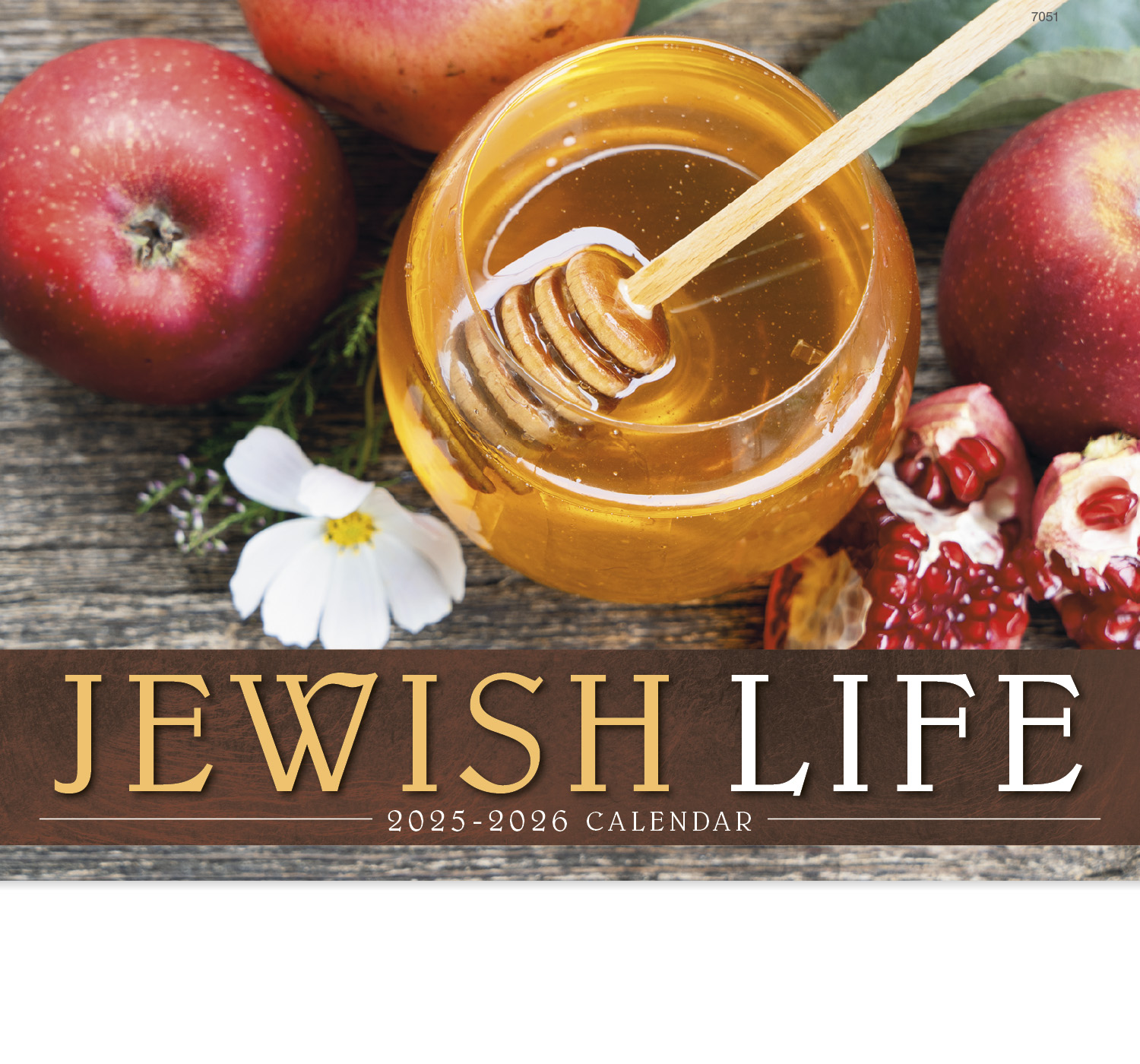 2025 Jewish Life Calendar 11" X 19" Imprinted Staple Bound; Drop Ad