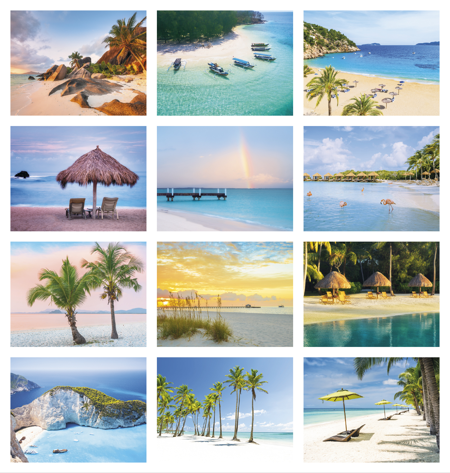Beach Paradise Calendar