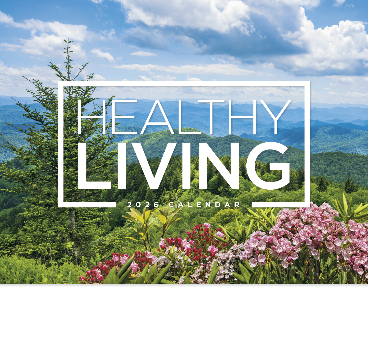 2025 Healthy Living Calendar 11" X 19" Imprinted Staple Bound; Drop