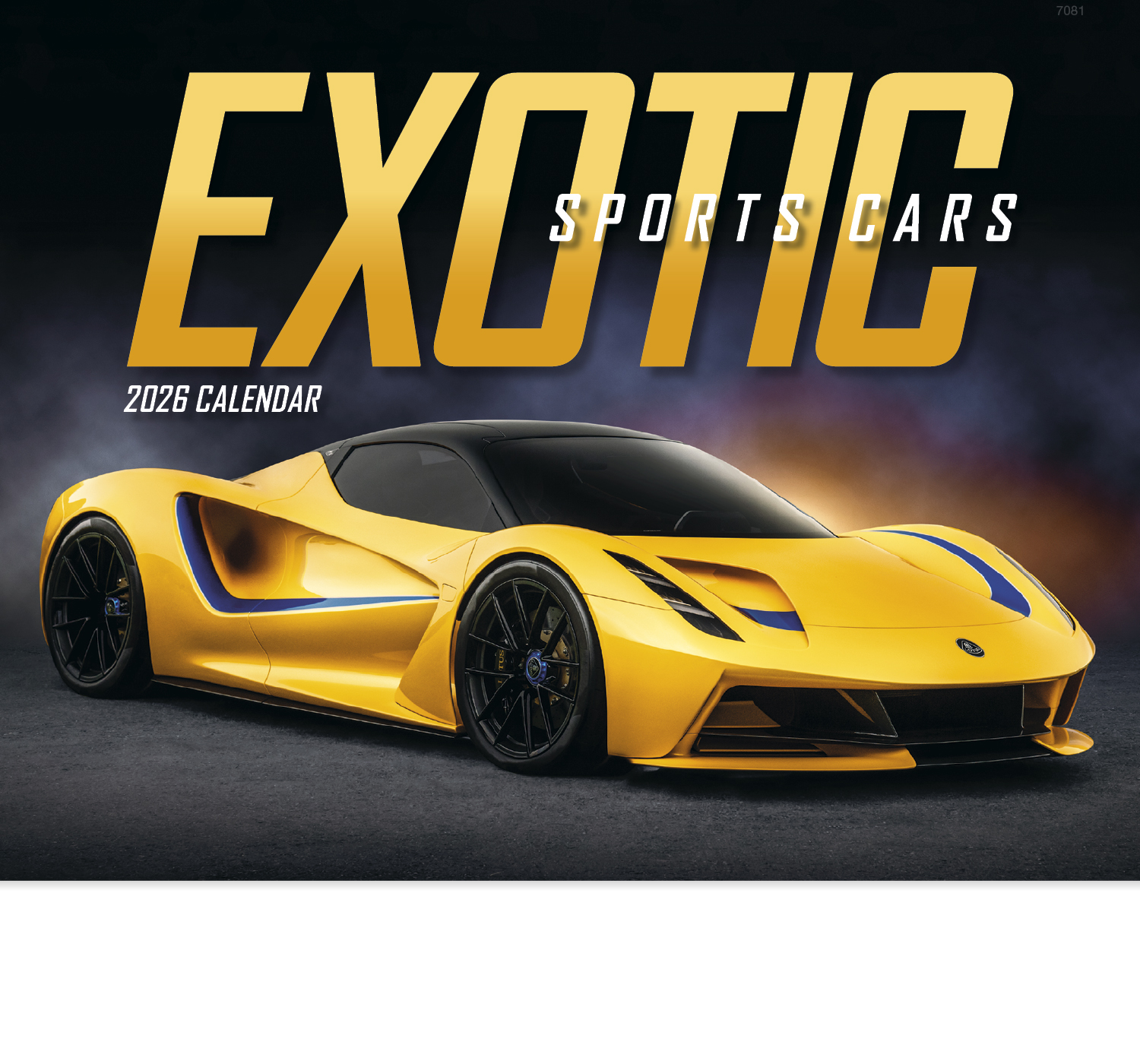 2024 Exotic Sports Cars Calendar 11" X 19" Imprinted Staple Bound