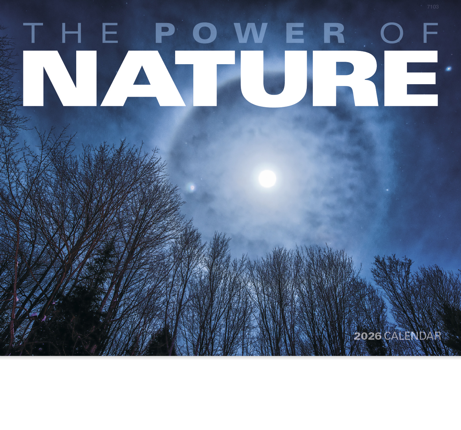 2024 Power of Nature Calendar 11" X 19" Imprinted Staple Bound; Drop