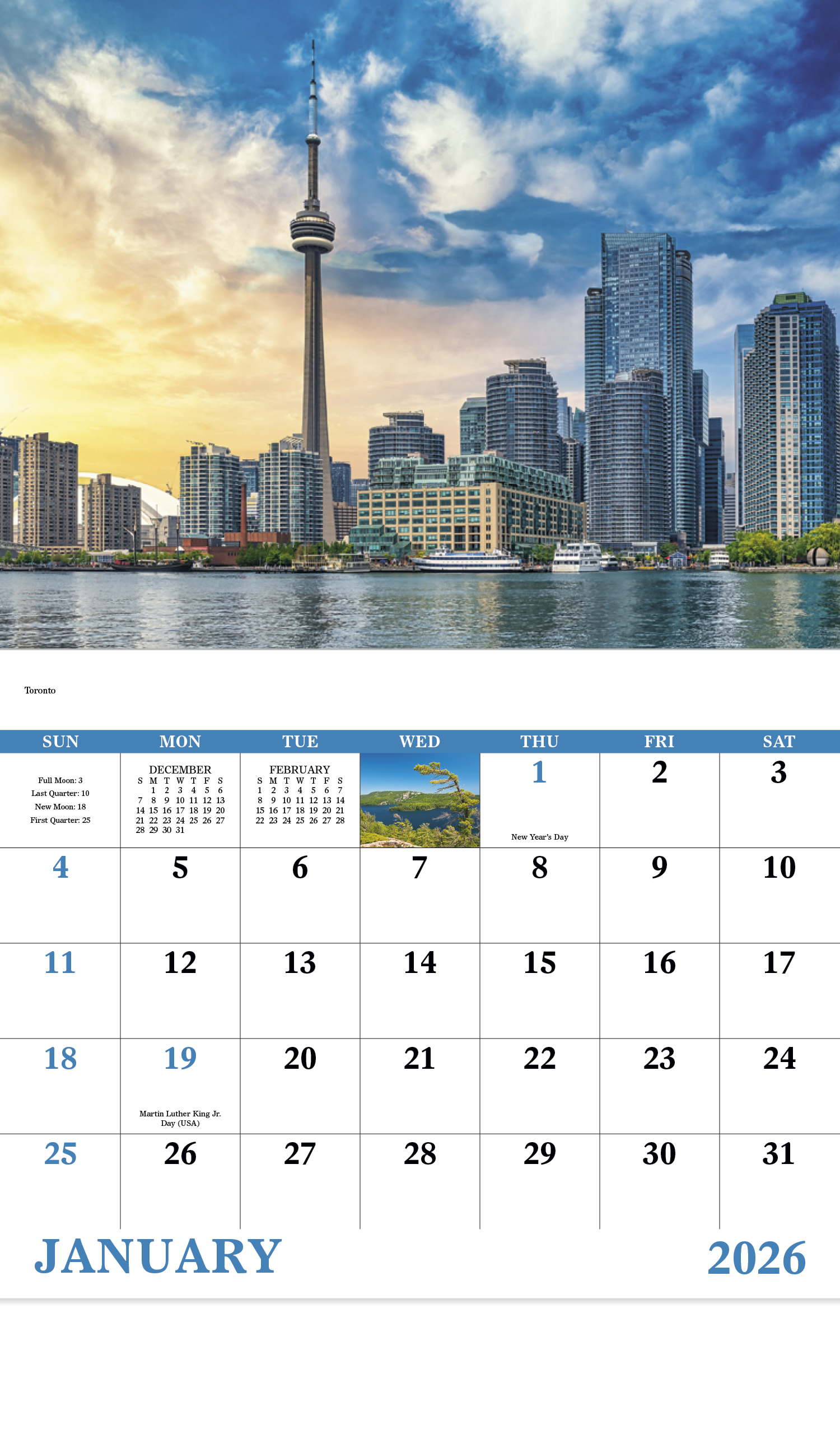 Images of Ontario Calendar | ValueCalendars.com
