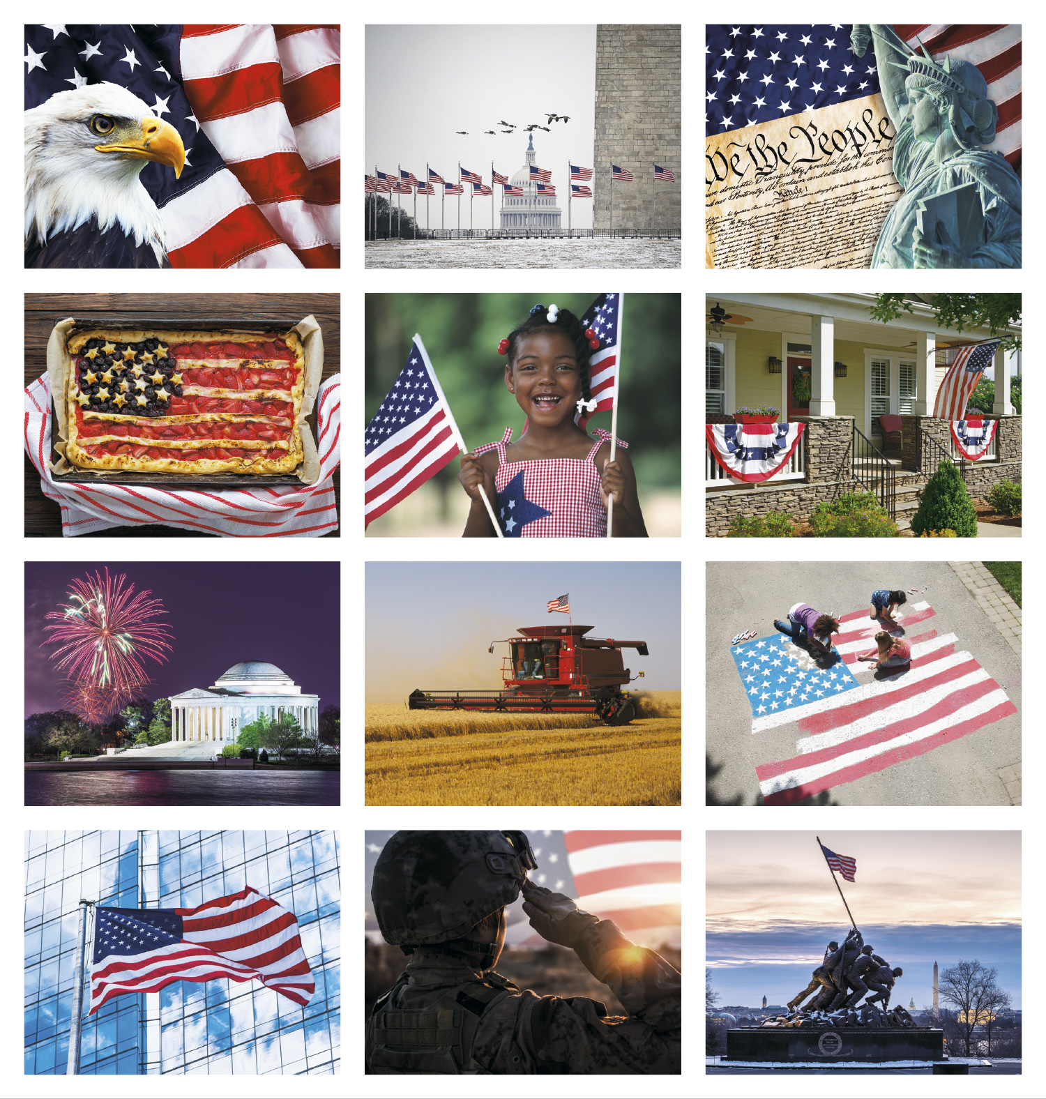 2024 Celebrate America (Window) Calendar 11" x 17" Imprinted Window