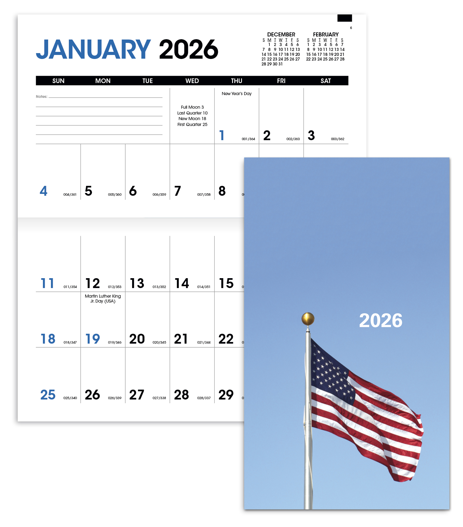 Colorful Impressions Monthly Pocket Planner PATRIOTIC