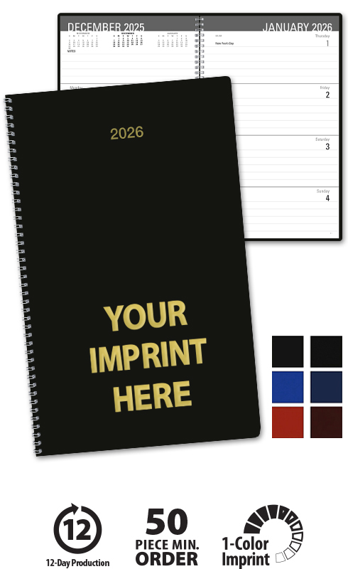 Classic Weekly Desk Planner | ValueCalendars.com