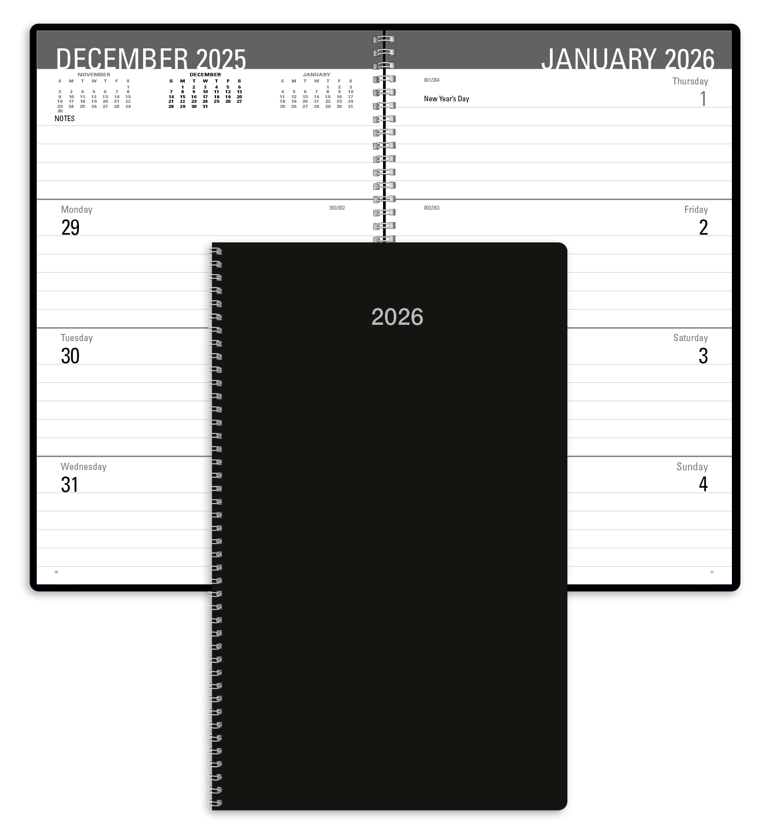 Classic Weekly Desk Planner | ValueCalendars.com