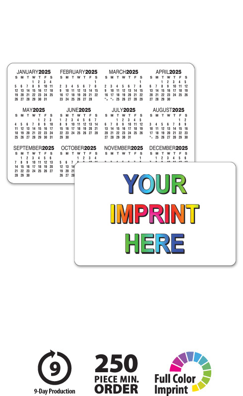 Wallet Calendars (Business Card) | ValueCalendars.com