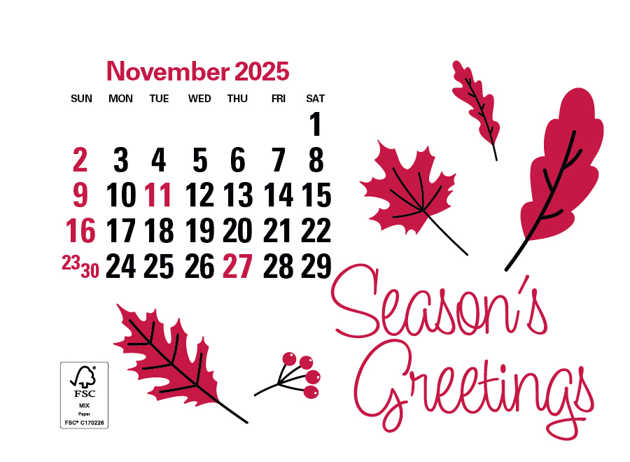 2025 14Month PressnStick Calendar Approx. 3" x 5" Custom Pressn