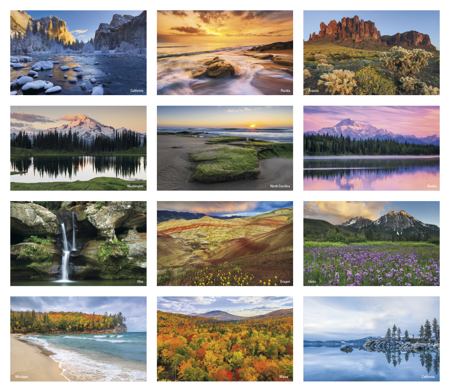 Vitronic Scenic PressnStick™ Calendar, Full Color