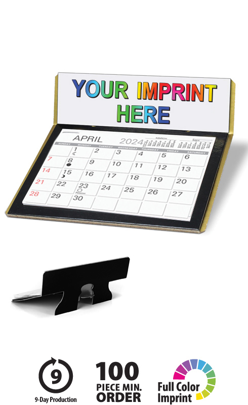 The Imperial Desk Calendar (Black/Gold) | ValueCalendars.com