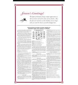 Almanac Calendar, 11.5 x 19 (8-Sheet)