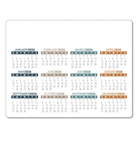 Custom Repositionable Sticky Back Card Calendar, 8.5 x 11