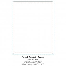 Custom Repositionable Sticky Back Card Calendar, 8.5 x 11