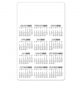 Repositionable Sticky Back Card Calendar, 5.25 x 8.5