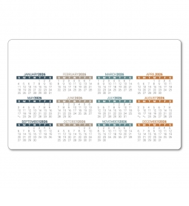 Custom Repositionable Sticky Back Card Calendar, 5.25 x 8.5