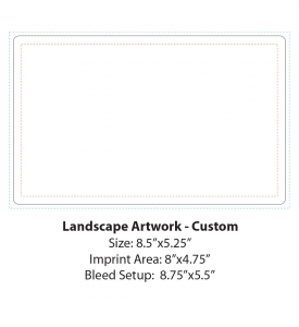 Custom Repositionable Sticky Back Card Calendar, 5.25 x 8.5