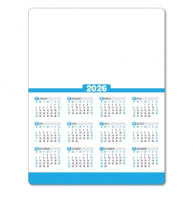 Spark Custom Laminated Card Calendar, 8.5 x 11