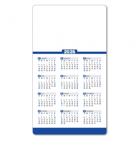 Spark Custom Repositionable Sticky Back Card Calendar, 4 x 7